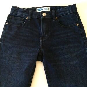 OLD NAVY boys relaxed slim Fit denim Dark blue straight leg Jeans size 10